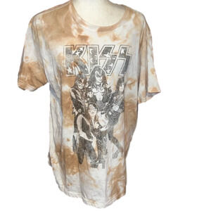 Kiss Band Shirt Tie Dye L
